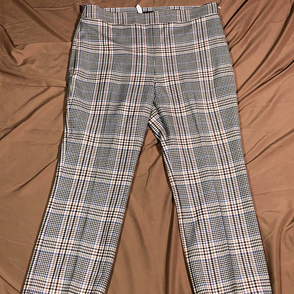 Plaid dress pants